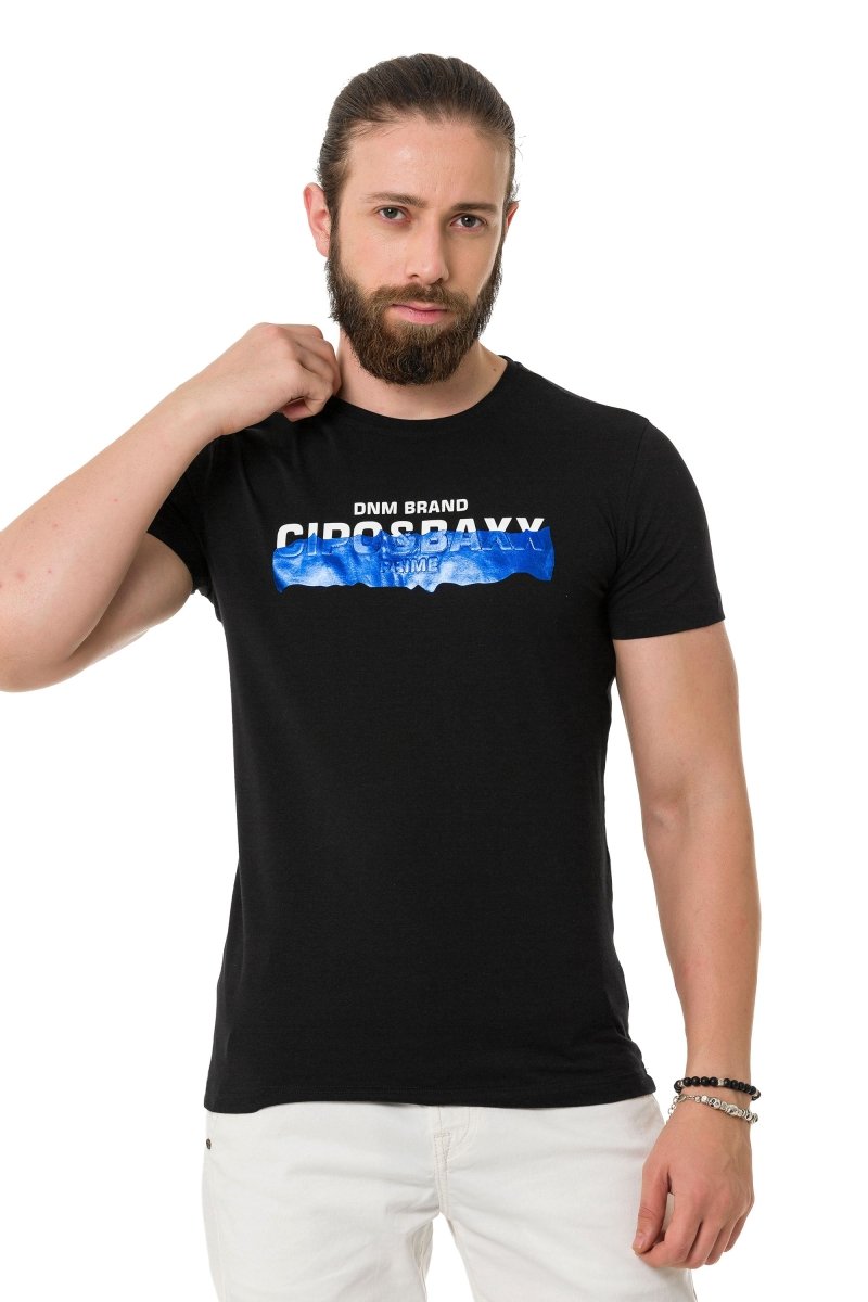 CT711 Men's T-shirt with cool embossed foil print