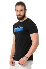 CT711 Men's T-shirt with cool embossed foil print