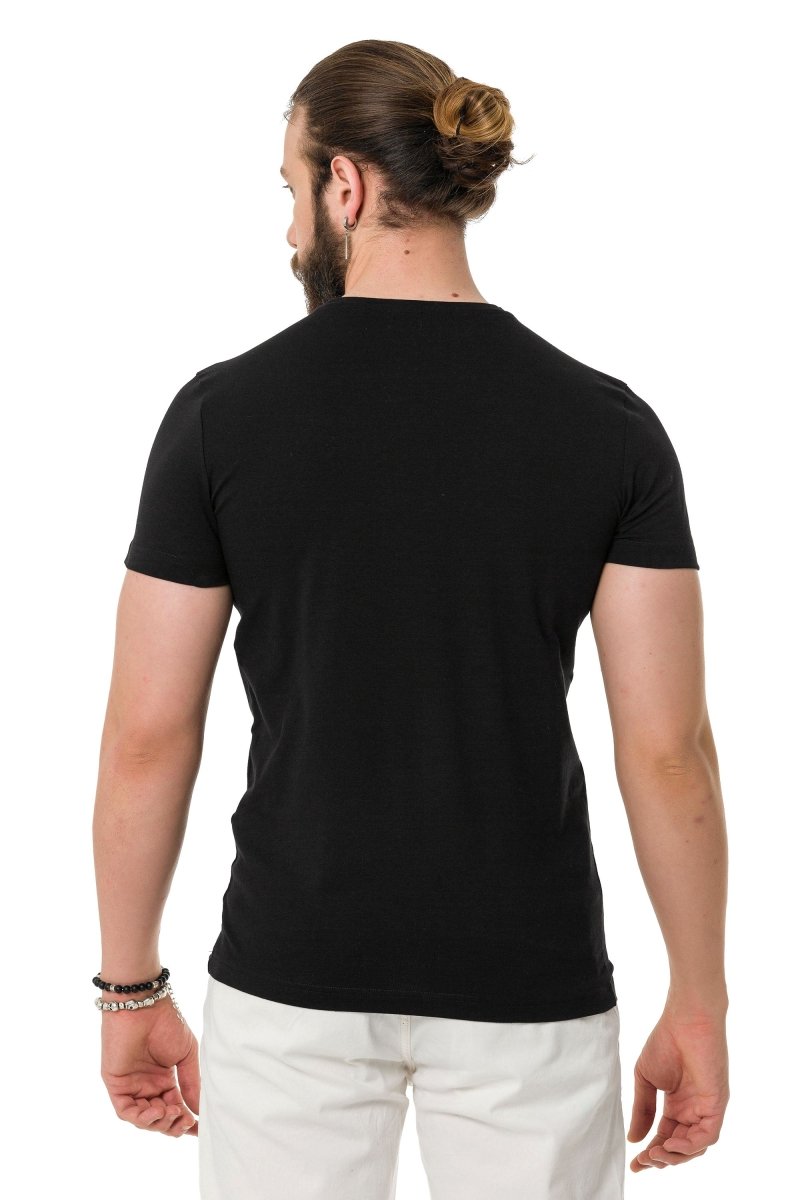 CT711 Men's T-shirt with cool embossed foil print