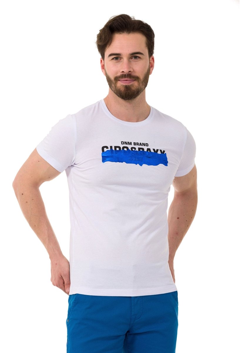 CT711 Men's T-shirt with cool embossed foil print