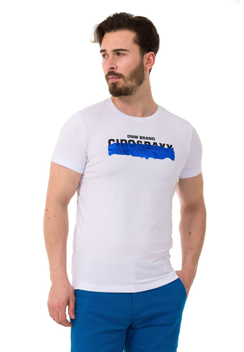 CT711 Men's T-shirt with cool embossed foil print