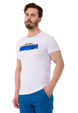 CT711 Men's T-shirt with cool embossed foil print