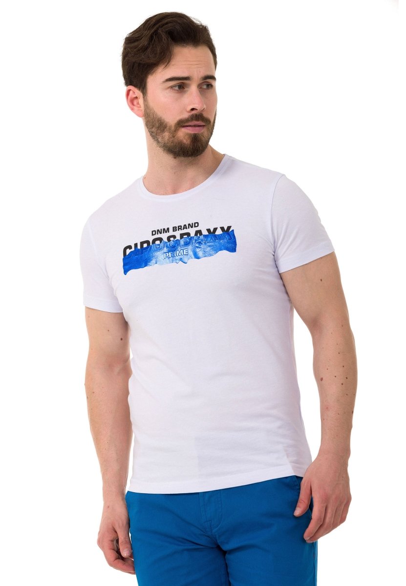 CT711 Men's T-shirt with cool embossed foil print