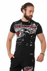 CT713 Men's T-shirt with shiny prints
