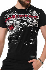 CT713 Men's T-shirt with shiny prints