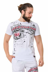 CT713 Men's T-shirt with shiny prints
