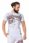 CT713 Men's T-shirt with shiny prints