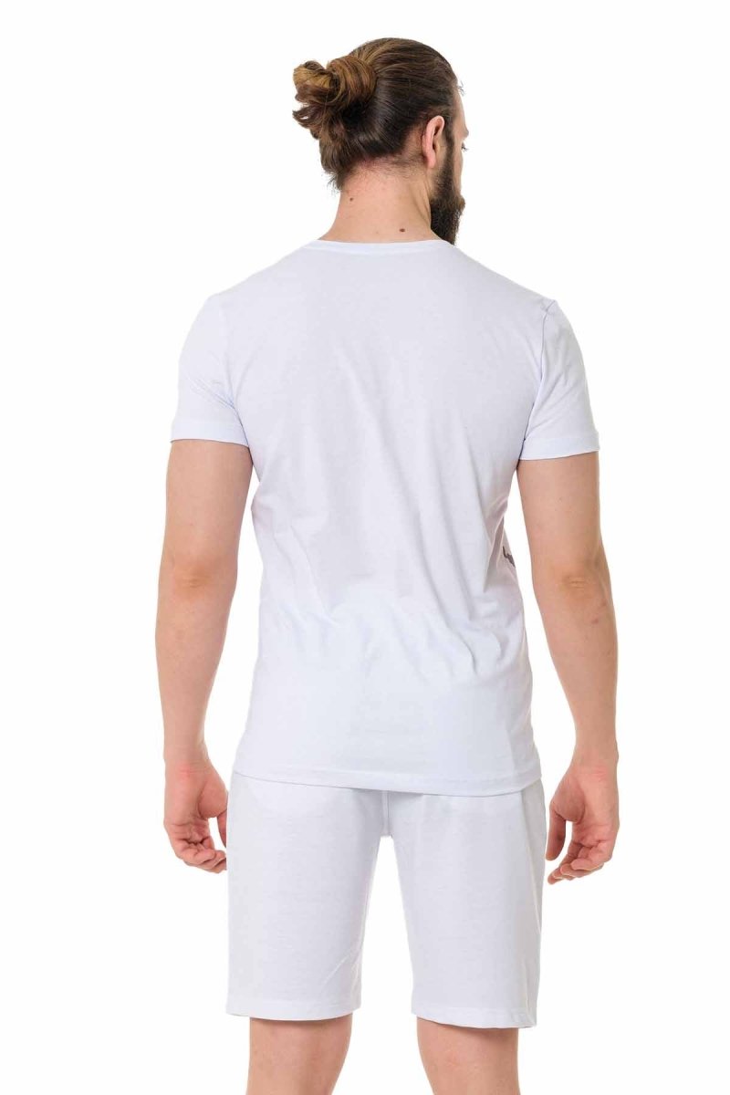 CT713 Men's T-shirt with shiny prints