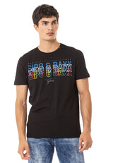 CT717 Men's T-shirt with stylish chest print