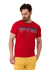 CT717 Men's T-shirt with stylish chest print