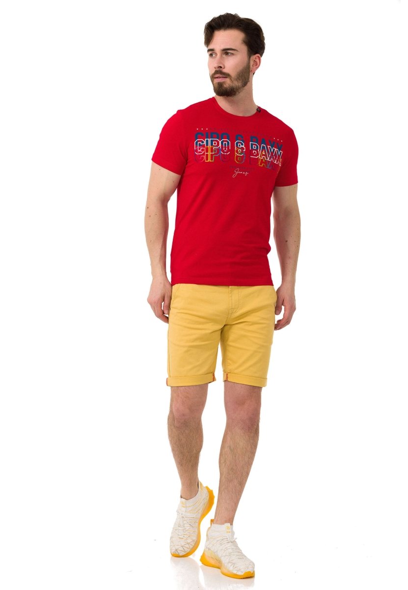 CT717 Men's T-shirt with stylish chest print