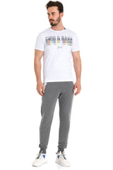 CT717 Men's T-shirt with stylish chest print