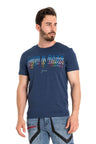 CT717 Men's T-shirt with stylish chest print