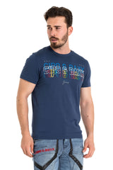 CT717 Men's T-shirt with stylish chest print