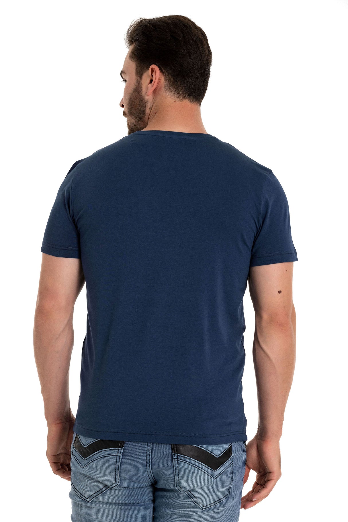 CT717 Men's T-shirt with stylish chest print