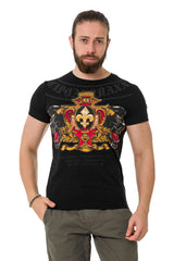 CT718 Men's T-Shirt with Panther Print
