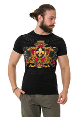 CT718 Men's T-Shirt with Panther Print