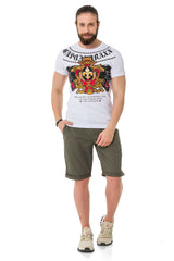 CT718 Men's T-Shirt with Panther Print