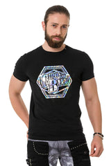 CT720 Men's T-shirt with trendy hologram design prints