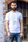 CT720 Men's T-shirt with trendy hologram design prints