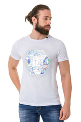 CT720 Men's T-shirt with trendy hologram design prints