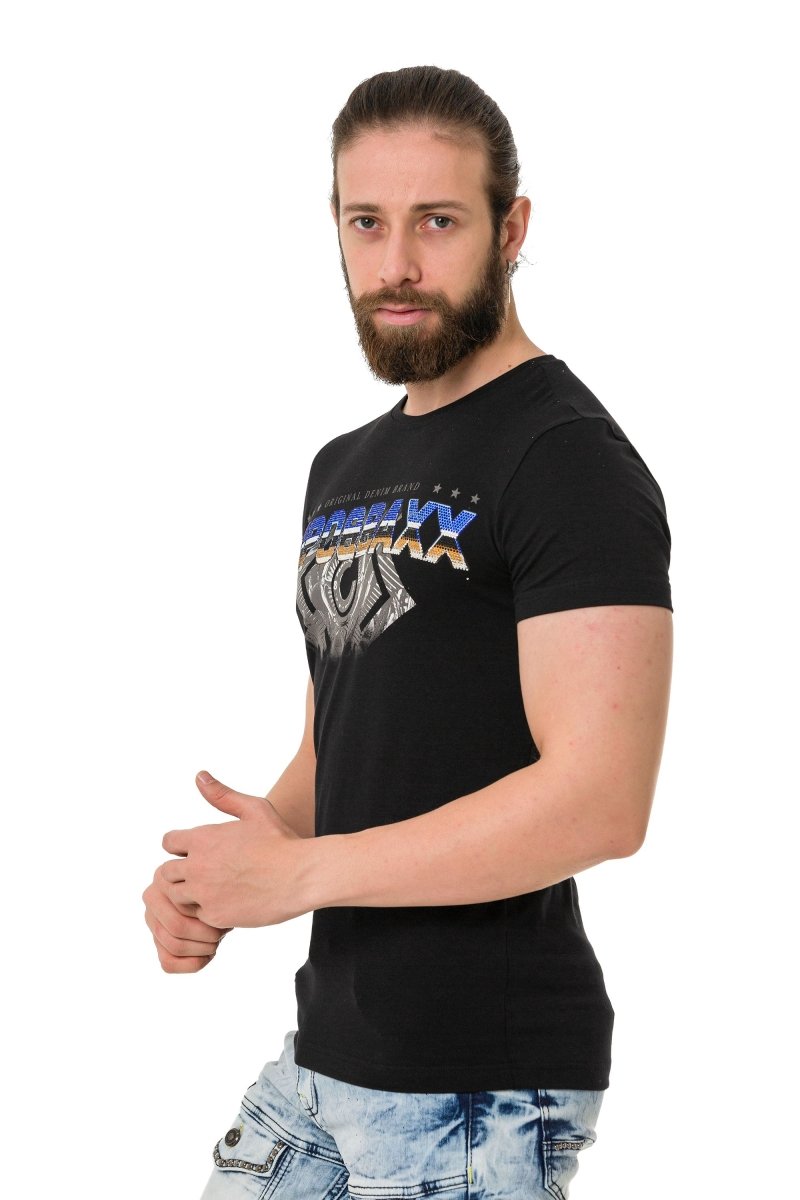 CT721 Men's T-shirt in extravagant look - brand print