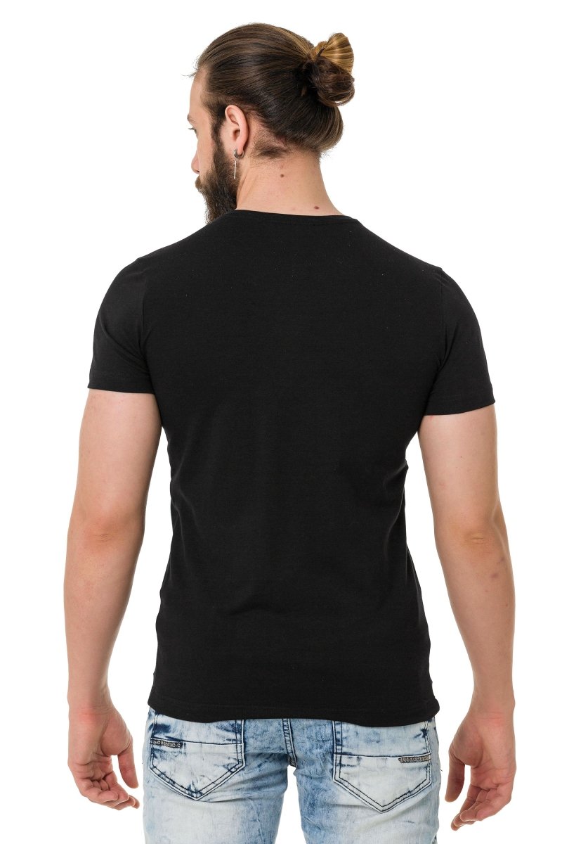 CT721 Men's T-shirt in extravagant look - brand print