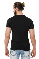 CT721 Men's T-shirt in extravagant look - brand print