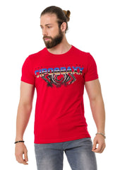 CT721 Men's T-shirt in extravagant look - brand print