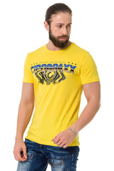 CT721 Men's T-shirt in extravagant look - brand print