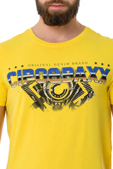 CT721 Men's T-shirt in extravagant look - brand print