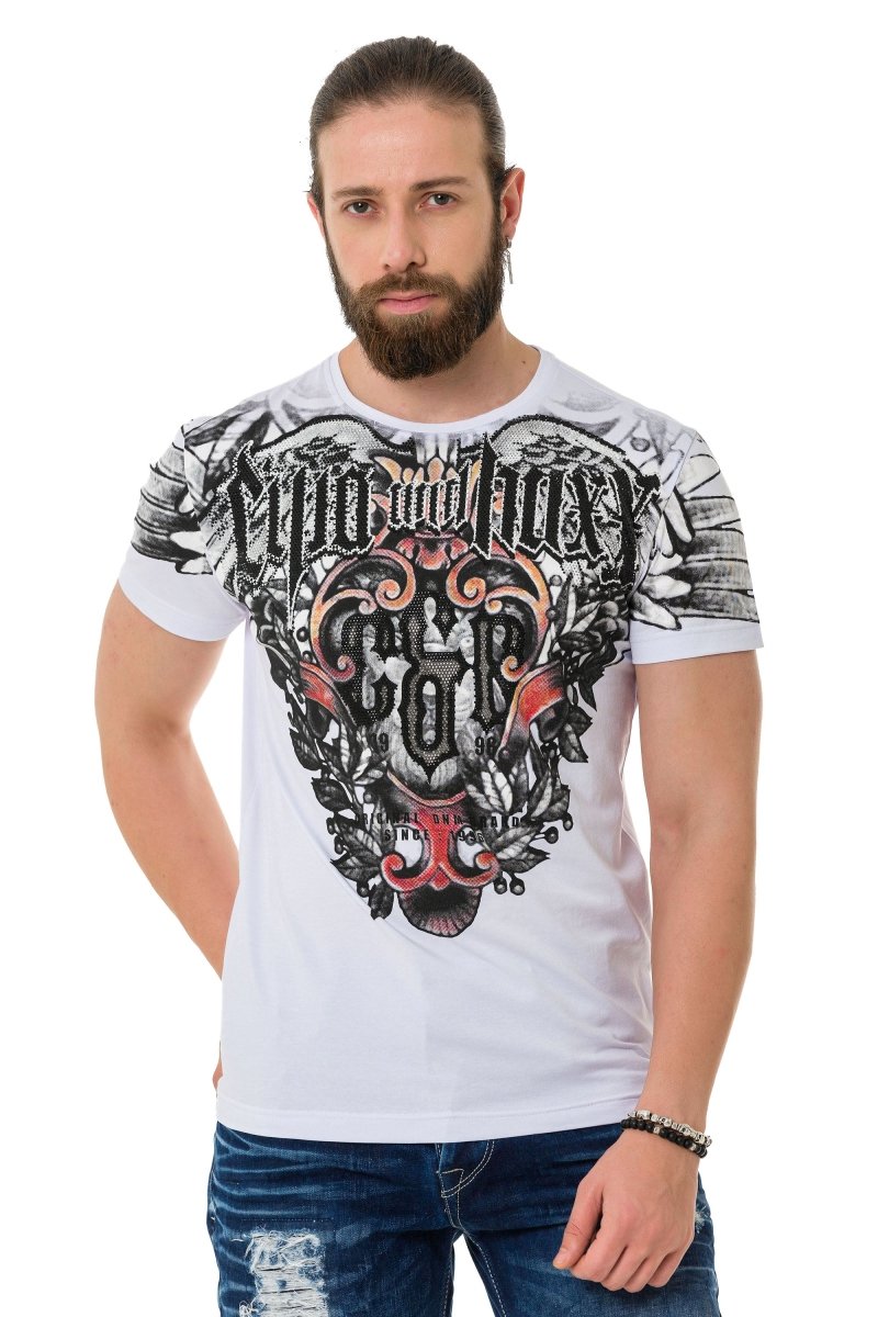 CT728 Men's T-shirt with cool brand print