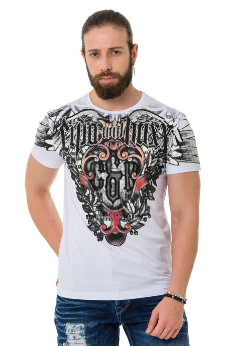 CT728 Men's T-shirt with cool brand print