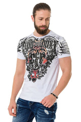 CT728 Men's T-shirt with cool brand print