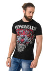 CT729 Men's T-shirt with stylish lion graphic print