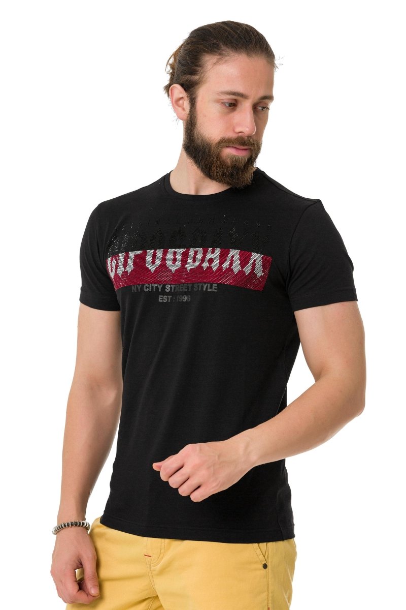 CT731 Men's T-shirt with brand print on the front