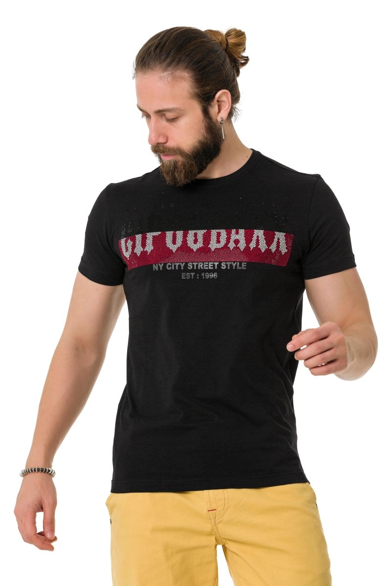 CT731 Men's T-shirt with brand print on the front