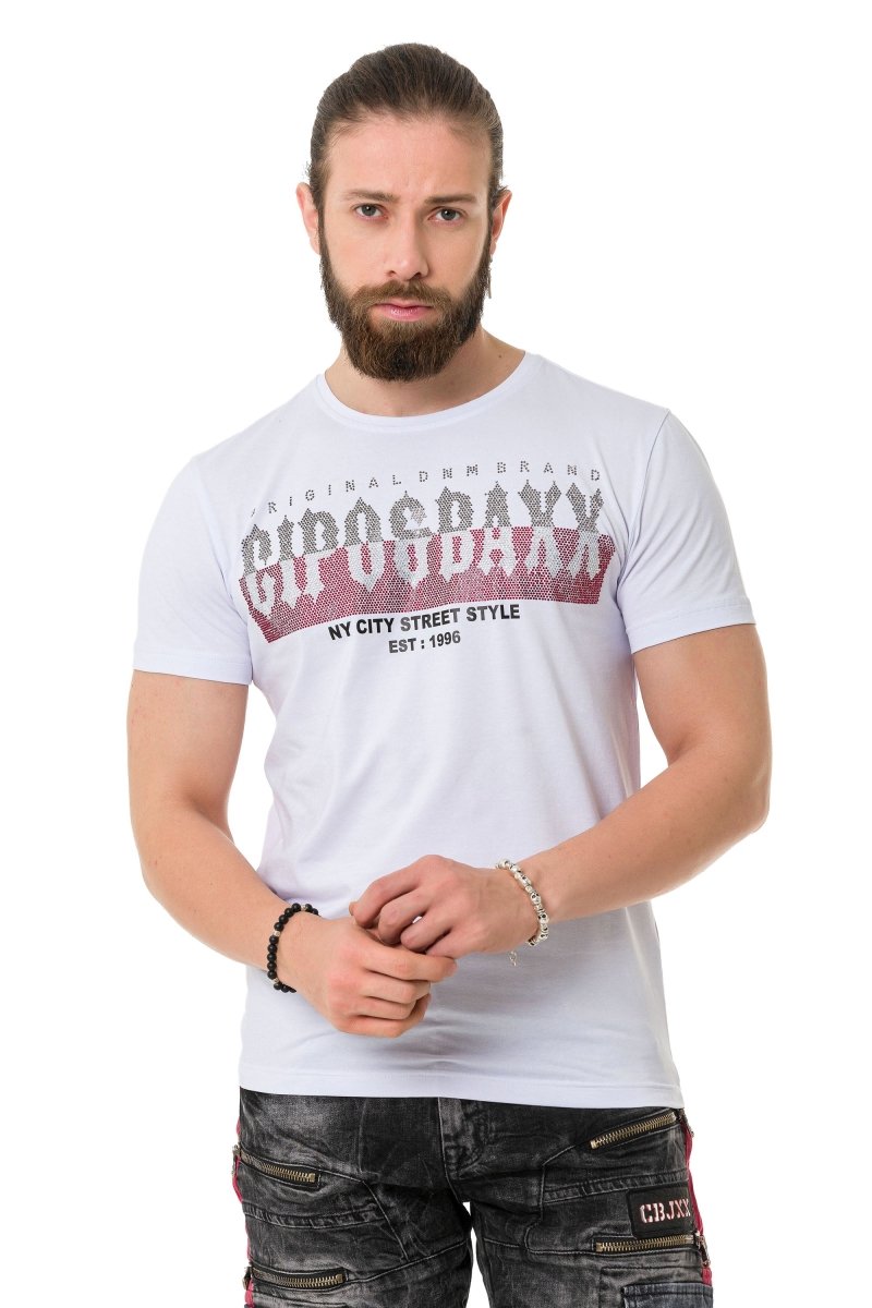 CT731 Men's T-shirt with brand print on the front