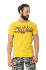 CT731 Men's T-shirt with brand print on the front
