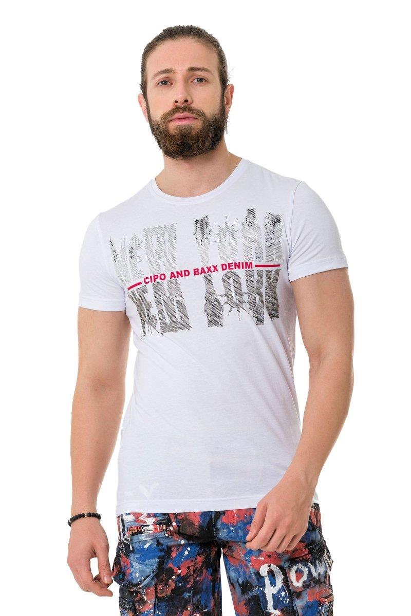CT733 Men's T-shirt with cool city motif