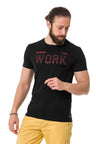 CT734 Men's T-Shirt with Piece Fill Embossing