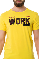 CT734 Men's T-Shirt with Piece Fill Embossing
