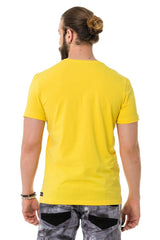 CT734 Men's T-Shirt with Piece Fill Embossing
