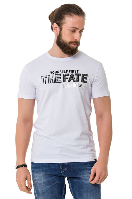 CT735 Men's T-shirt with stylish chest print