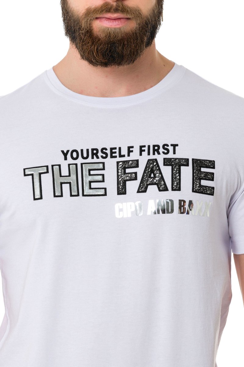 CT735 Men's T-shirt with stylish chest print