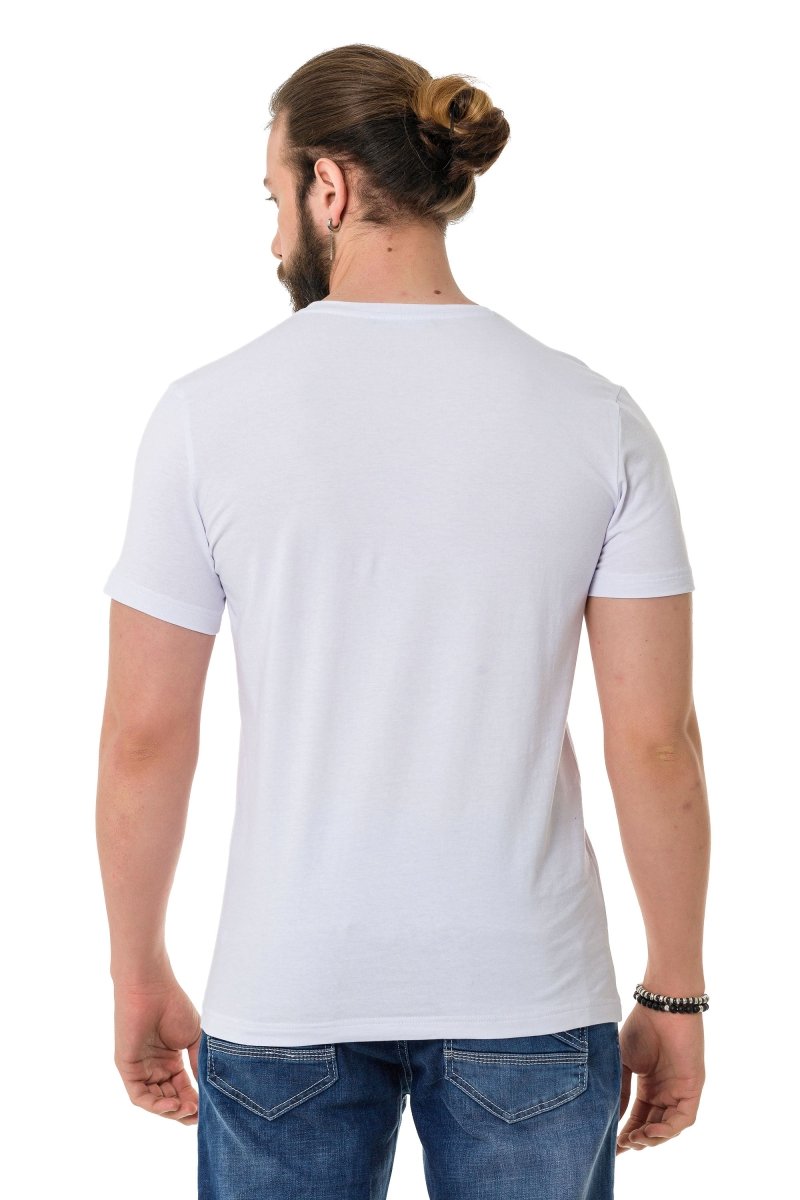CT735 Men's T-shirt with stylish chest print