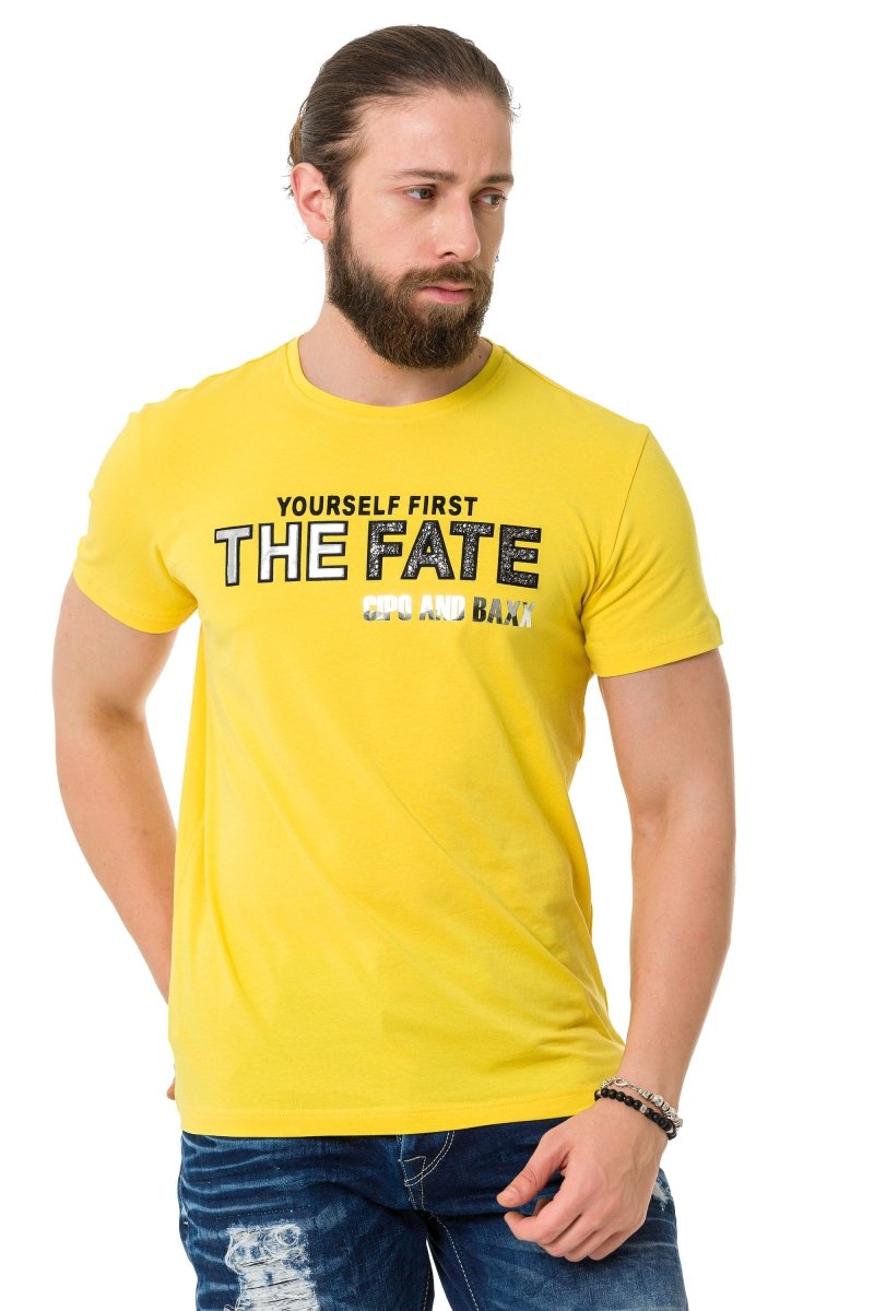 CT735 Men's T-shirt with stylish chest print