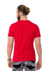 CT736 Men's T-shirt with glossy and embossed lettering