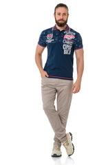 CT738 Men's Polo Shirt with Trendy Print