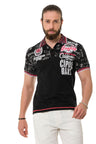 CT738 Men's Polo Shirt with Trendy Print